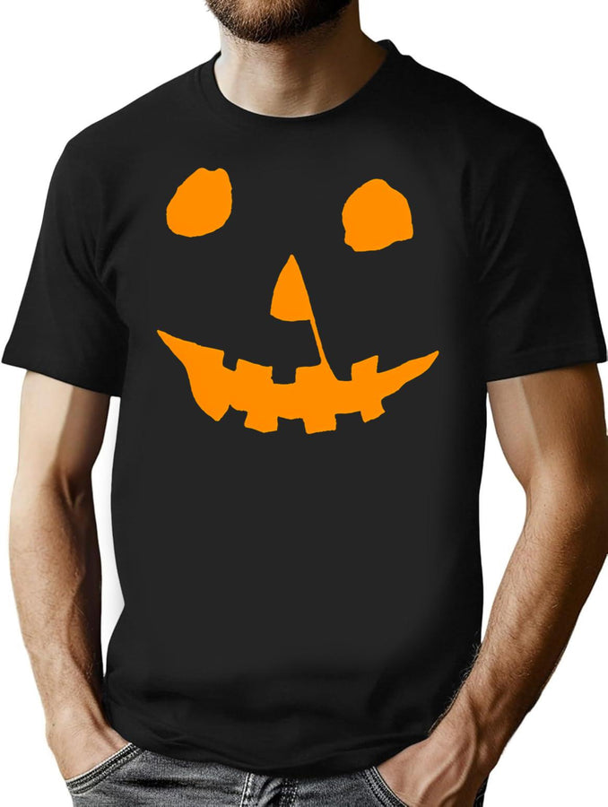 358 Halloween Movie Jack-O'-Lantern T-Shirt for Men & Women, T-Shirts Graphic Tee - Black