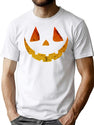 359 Halloween Vintage Jack O Lantern Pumpkin Face Costume Distressed T-Shirt for Men & Women, T-Shirts Graphic Tee - White