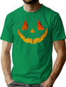 359 Halloween Vintage Jack O Lantern Pumpkin Face Costume Distressed T-Shirt for Men & Women, T-Shirts Graphic Tee - Green