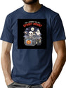 362 Spooky Movie Illustration T-Shirt for Men & Women, T-Shirts Graphic Tee - Navy