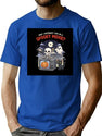 362 Spooky Movie Illustration T-Shirt for Men & Women, T-Shirts Graphic Tee - Blue