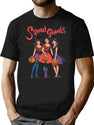 367 Squad Ghouls Retro Halloween Witch Friends Design T-Shirt for Men & Women, T-Shirts Graphic Tee - Black