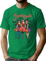 367 Squad Ghouls Retro Halloween Witch Friends Design T-Shirt for Men & Women, T-Shirts Graphic Tee - Green