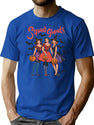 367 Squad Ghouls Retro Halloween Witch Friends Design T-Shirt for Men & Women, T-Shirts Graphic Tee - Blue