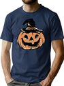 37 Vintage - Halloween - Pumpkin T-Shirt for Men & Women, T-Shirts Graphic Tee - Navy