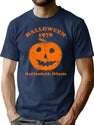 376 Halloween 1978 Holiday Spooky Gift Myers Pumpkin Haddonfield Long Sleeve T-Shirt T-Shirt for Men & Women, T-Shirts Graphic Tee - Navy