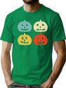377 Happy Halloween Pumpkins T-Shirt for Men & Women, T-Shirts Graphic Tee - Green