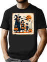 378 Retro Trick-Or-Treat Parade Halloween Shirt T-Shirt for Men & Women, T-Shirts Graphic Tee - Black