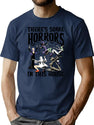 382 There'S Some Horrors In This House Witch Halloween T-Shirt for Men & Women, T-Shirts Graphic Tee - Navy