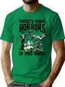382 There'S Some Horrors In This House Witch Halloween T-Shirt for Men & Women, T-Shirts Graphic Tee - Green