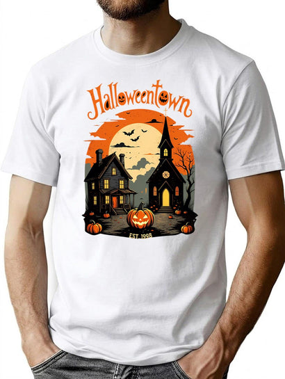 385 Halloweentown Est. 1998 Vintage 90S Spooky Halloween Shirt T-Shirt for Men & Women, T-Shirts Graphic Tee - Black