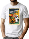 390 Halloween Vintage Pumpkin Boo T-Shirt for Men & Women, T-Shirts Graphic Tee - White