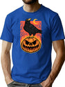 393 Halloween Night T-Shirt for Men & Women, T-Shirts Graphic Tee - Blue