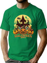 396 Halloween Scary Evil Pumpkin Funny Pumpkin Head 2022 T-Shirt for Men & Women, T-Shirts Graphic Tee - Green