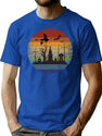 401 Abandoned Cemetery T-Shirt for Men & Women, T-Shirts Graphic Tee - Blue