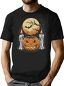 403 Vintage Halloween Retro Spooky Pumpkin All Hallows Eve T-Shirt for Men & Women, T-Shirts Graphic Tee - Black