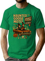404 Haunted Goose Motel T-Shirt for Men & Women, T-Shirts Graphic Tee - Green