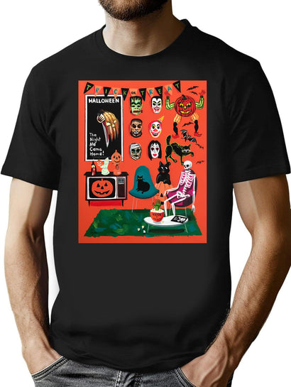 407 Halloween Freak T-Shirt for Men & Women, T-Shirts Graphic Tee - Black