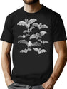 419 Vintage Bats T-Shirt for Men & Women, T-Shirts Graphic Tee - Black