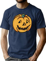 440 Vintage Halloween Pumpkin T-Shirt for Men & Women, T-Shirts Graphic Tee - Navy