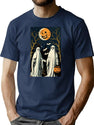 442 Vintage Halloween Ghosts T-Shirt for Men & Women, T-Shirts Graphic Tee - Navy