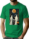 442 Vintage Halloween Ghosts T-Shirt for Men & Women, T-Shirts Graphic Tee - Green