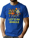 443 Lets Go Ghouls Funny Halloween Girls T-Shirt for Men & Women, T-Shirts Graphic Tee - Blue