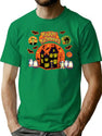 449 Halloween Mens Orange T-Shirt for Men & Women, T-Shirts Graphic Tee - Green