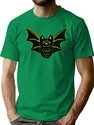 45 Vintage Halloween Bat T-Shirt for Men & Women, T-Shirts Graphic Tee - Green