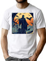 451 Halloween - Woodcut Style 3 T-Shirt for Men & Women, T-Shirts Graphic Tee - White