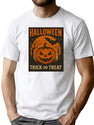 454 Vintage Halloween Pumpkin Trick Or Treat Retro Design T-Shirt for Men & Women, T-Shirts Graphic Tee - White