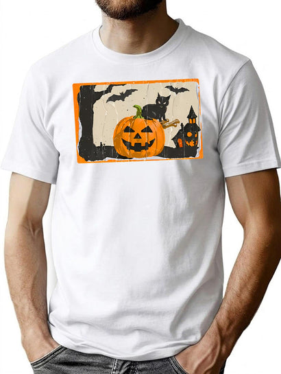 457 Hello Halloween T-Shirt for Men & Women, T-Shirts Graphic Tee - Black
