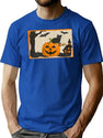 457 Hello Halloween T-Shirt for Men & Women, T-Shirts Graphic Tee - Blue