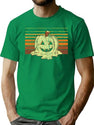 459 Retro Halloween (Jack-O-Lantern Version) T-Shirt for Men & Women, T-Shirts Graphic Tee - Green