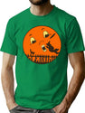 46 Vintage Halloween Moon And Witch T-Shirt for Men & Women, T-Shirts Graphic Tee - Green