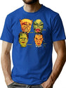 461 Old School Monsters T-Shirt for Men & Women, T-Shirts Graphic Tee - Blue