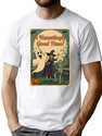 464 Retro Halloween Dance Party Design T-Shirt for Men & Women, T-Shirts Graphic Tee - White