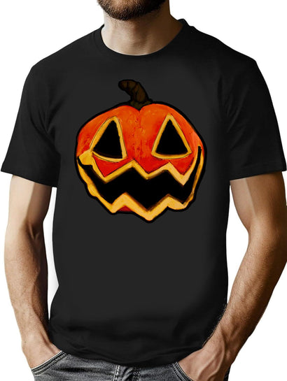 470 Jack-O-Pumpkin T-Shirt for Men & Women, T-Shirts Graphic Tee - Black