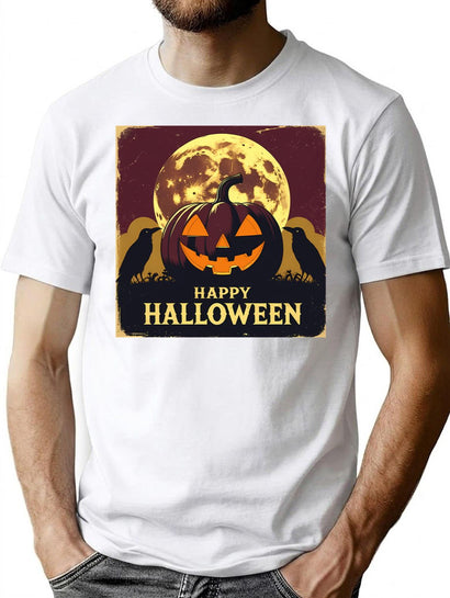 471 Vintage Halloween Poster T-Shirt for Men & Women, T-Shirts Graphic Tee - Black