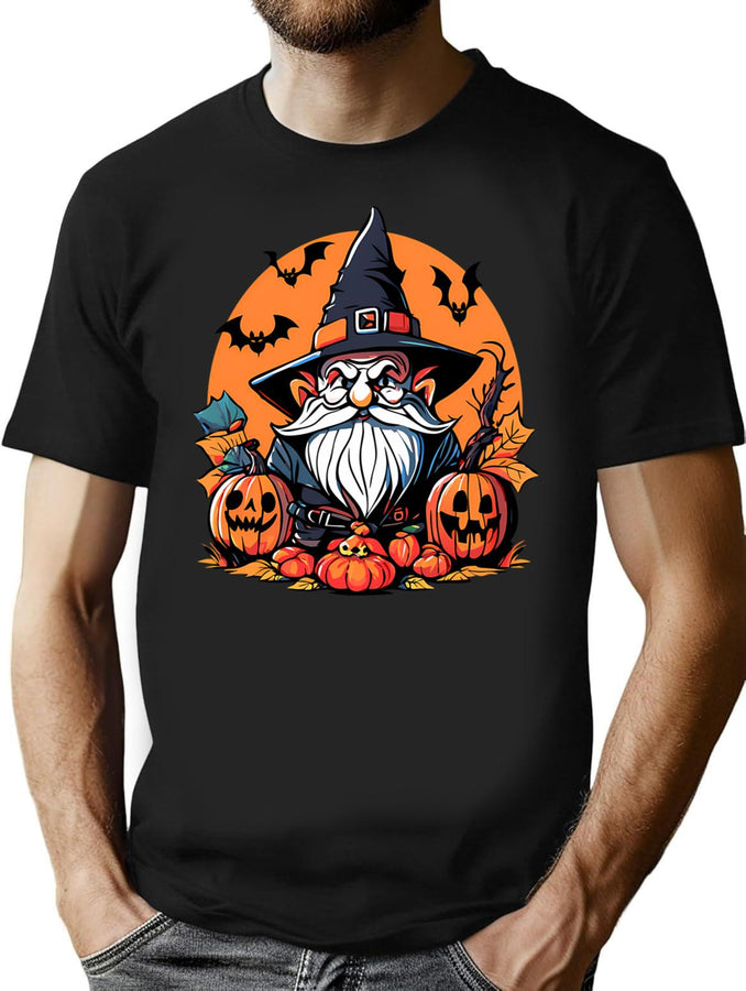 473 Halloween Gnome T-Shirt for Men & Women, T-Shirts Graphic Tee - Black