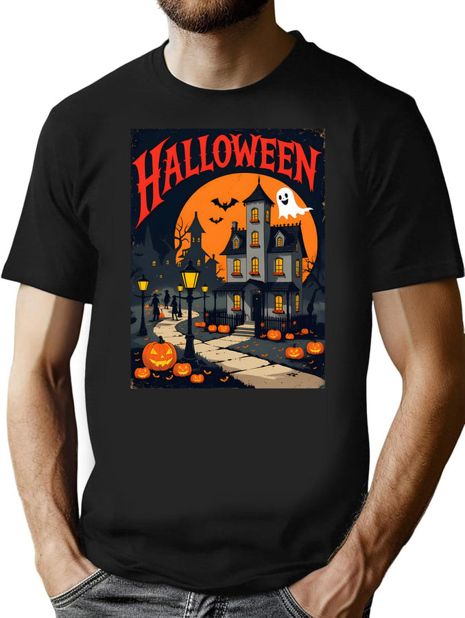 474 Halloween T-Shirt for Men & Women, T-Shirts Graphic Tee - Black