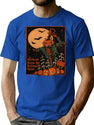 475 Halloween Pumpkin The Darkest Brew For Hallowed Days T-Shirt for Men & Women, T-Shirts Graphic Tee - Blue