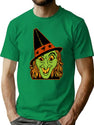 478 Vintage Halloween Witch T-Shirt for Men & Women, T-Shirts Graphic Tee - Green
