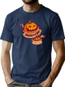 479 Halloween Pumpkins T-Shirt for Men & Women, T-Shirts Graphic Tee - Navy