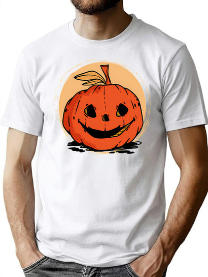 480 Happy Pumpkin T-Shirt for Men & Women, T-Shirts Graphic Tee - Black