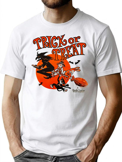 482 Trick Or Treat T-Shirt for Men & Women, T-Shirts Graphic Tee - Black