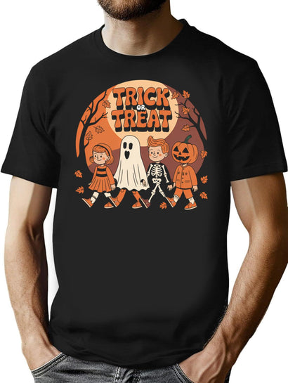 483 Trick Or Treat Parade T-Shirt for Men & Women, T-Shirts Graphic Tee - Black