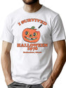 484 I Survived Halloween T-Shirt for Men & Women, T-Shirts Graphic Tee - White