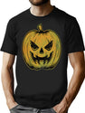 486 Distressed Jack O Lantern T-Shirt for Men & Women, T-Shirts Graphic Tee - Black