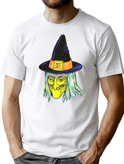 489 The Old Witch T-Shirt for Men & Women, T-Shirts Graphic Tee - Black